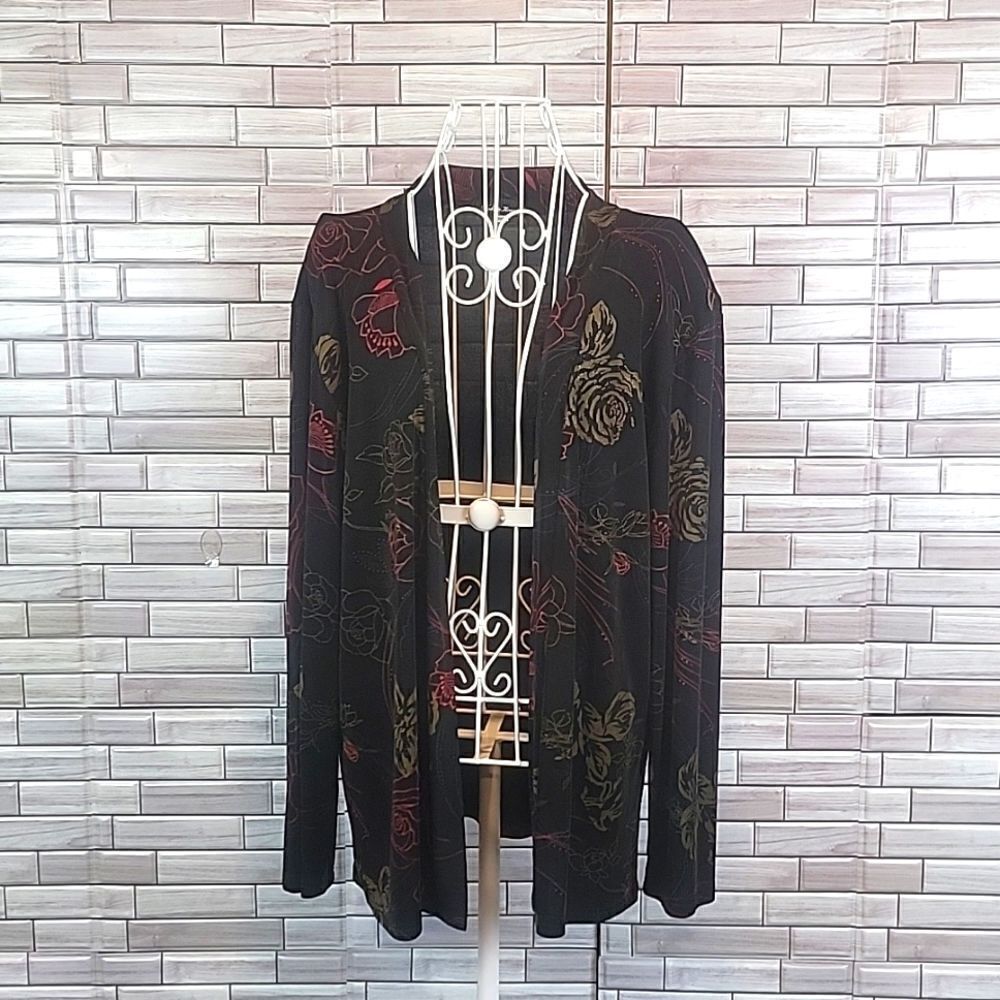 Made in heaven open front tunic blouse Size L